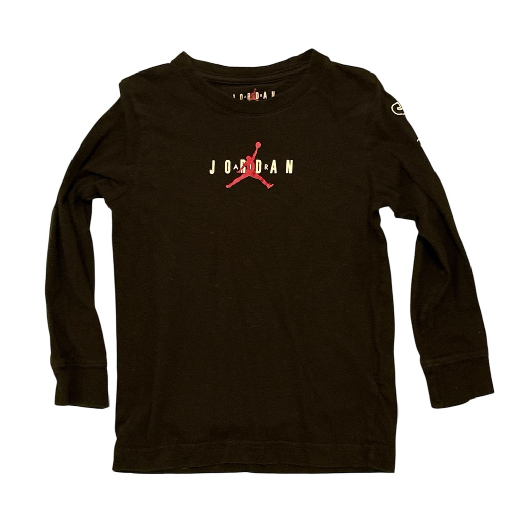 Air Jordan Flight 85’ Graphic Long Sleeve Cotton T-Shirt Boys Size 6M (5-6 Years